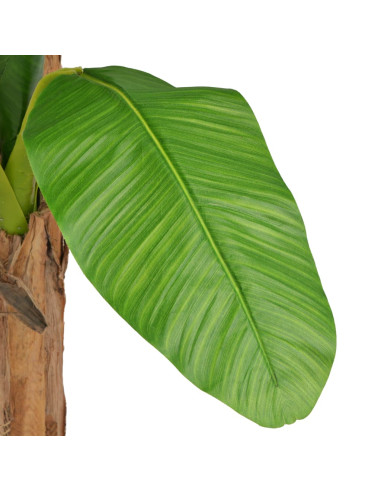 Albero di Banana Artificiale con Vaso 250 cm Verde
