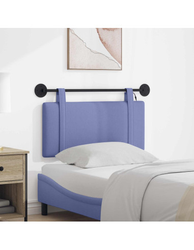 Testiera sospesa Con luce LED Blu jeans Tessuto