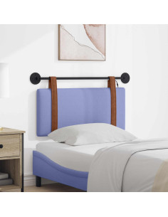 Testiera sospesa Con luce LED Blu jeans PU Antico