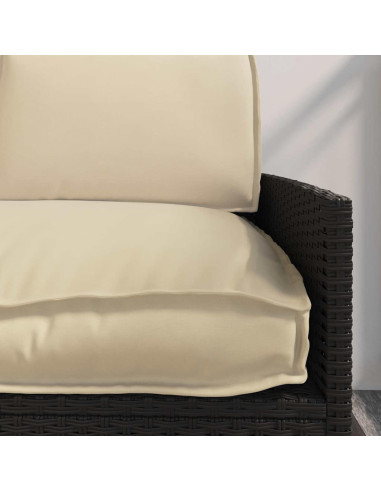 Set di Cuscini 3 pcs Beige Tessuto Oxford