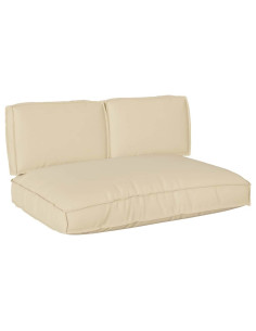 Set di Cuscini 3 pcs Beige Tessuto Oxford 2