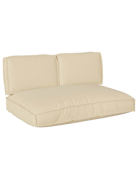 Set di Cuscini 3 pcs Beige Tessuto Oxford