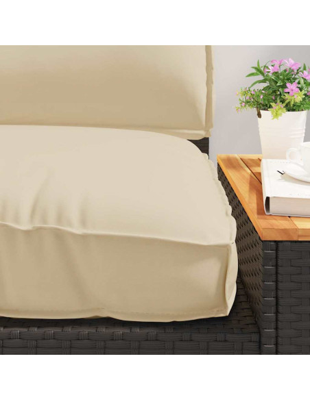 Set di Cuscini 3 pcs Beige Tessuto Oxford