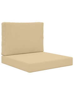 Cuscino per divano da esterno 2 pcs Beige Poliestere 2