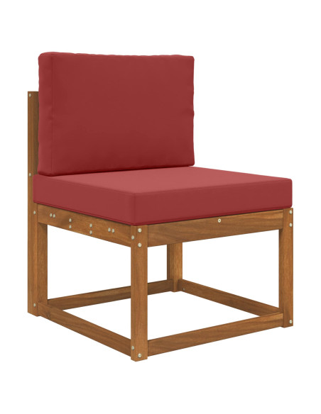 Cuscino per divano da esterno 2 pcs Rosso vino Poliestere