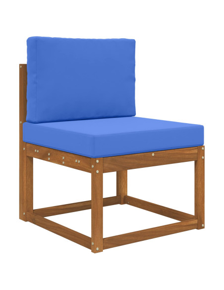 Cuscino per divano da esterno 2 pcs Blu Reale Poliestere