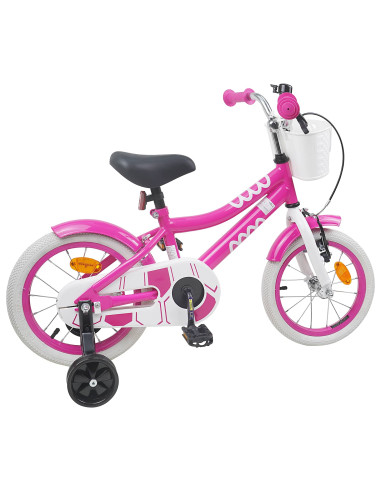 Bicicletta per Bambini 16 Pollici per bambini di 4-6 anni Rosa