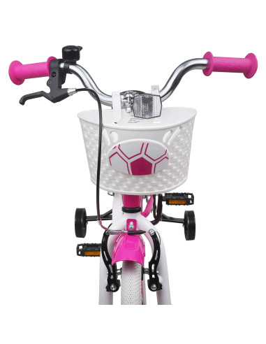 Bicicletta per Bambini 16 Pollici per bambini di 4-6 anni Rosa