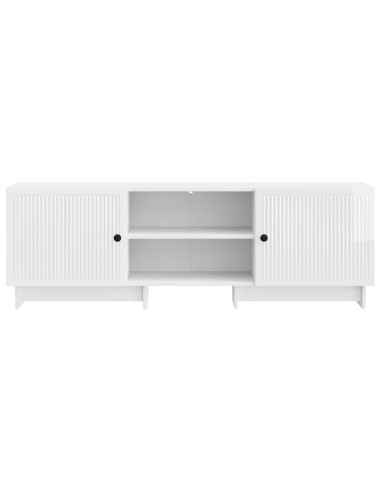 Mobile TV Bianco Lucido 150 x 31 x 50 cm Legno ingegnerizzato