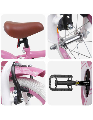 Bicicletta per Bambini 14 Pollici per bambini da 3 a 5 anni