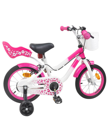 Bicicletta per Bambini 16 Pollici per bambini di 4-6 anni Rosa