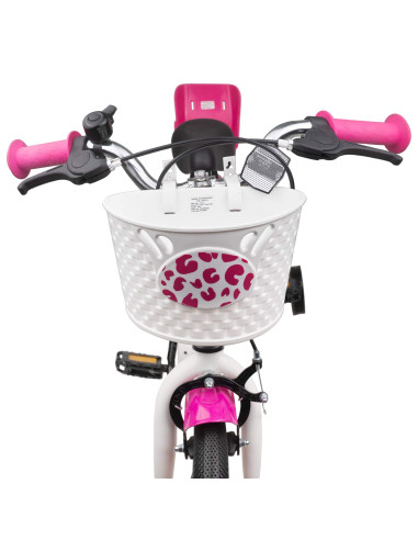 Bicicletta per Bambini 16 Pollici per bambini di 4-6 anni Rosa