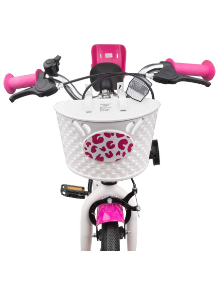 Bicicletta per Bambini 16 Pollici per bambini di 4-6 anni Rosa