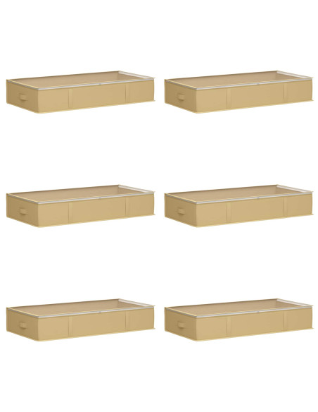 Scatola di stoccaggio con finestra trasparente in alto 6 pcs