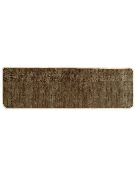 Runner Tappeto MARSA Verde Foresta 250 x 80 cm Poliestere e PVC