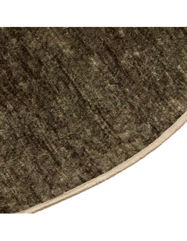 Runner Tappeto MARSA Verde Foresta Ø 120 cm Poliestere e PVC