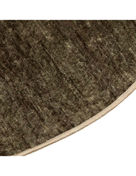 Runner Tappeto MARSA Verde Foresta Ø 120 cm Poliestere e PVC