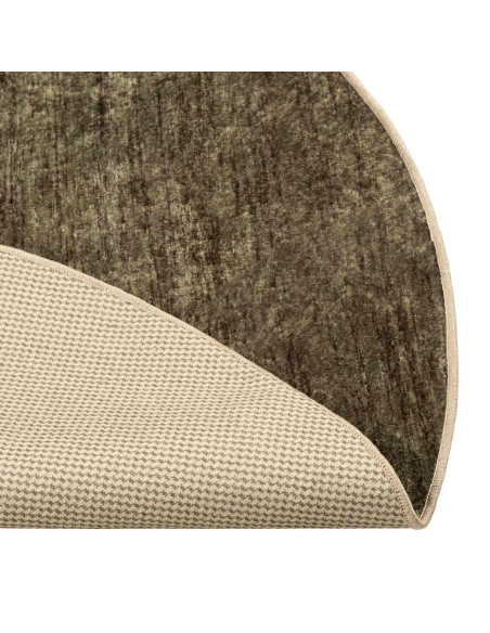 Runner Tappeto MARSA Verde Foresta Ø 120 cm Poliestere e PVC