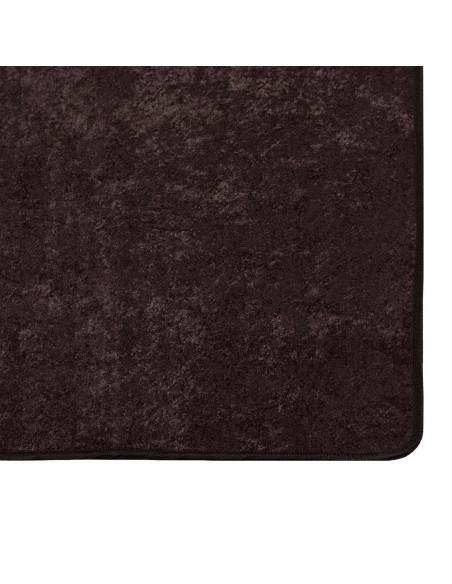 Runner Tappeto MARSA Antracite 100 x 50 cm Poliestere e PVC