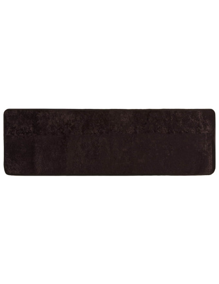 Runner Tappeto MARSA Antracite 150 x 50 cm Poliestere e PVC
