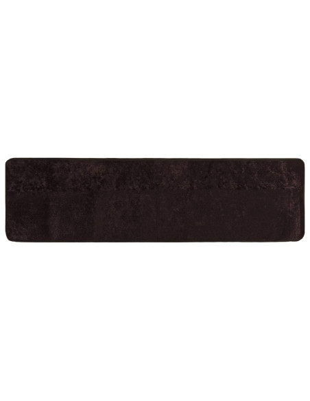 Runner Tappeto MARSA Antracite 200 x 50 cm Poliestere e PVC