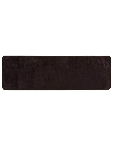Runner Tappeto MARSA Antracite 250 x 80 cm Poliestere e PVC