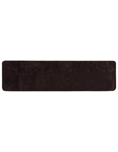 Runner Tappeto MARSA Antracite 350 x 80 cm Poliestere e PVC