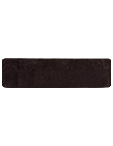 Runner Tappeto MARSA Antracite 350 x 80 cm Poliestere e PVC
