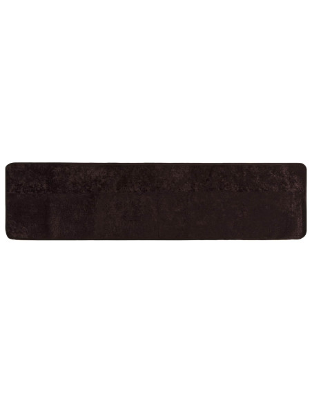 Runner Tappeto MARSA Antracite 400 x 80 cm Poliestere e PVC
