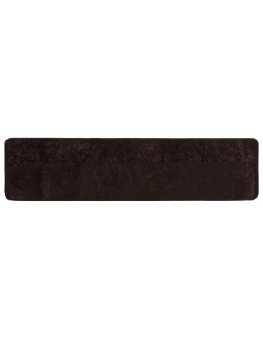 Runner Tappeto MARSA Antracite 450 x 80 cm Poliestere e PVC
