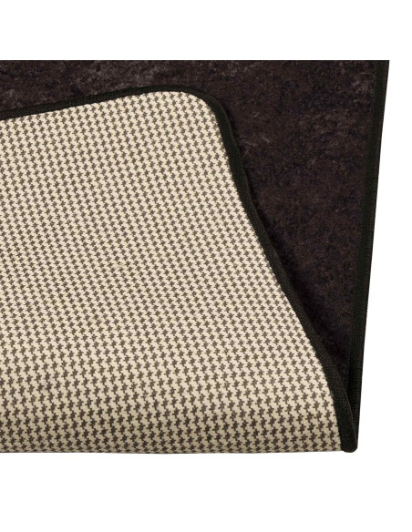 Runner Tappeto MARSA Antracite 450 x 80 cm Poliestere e PVC