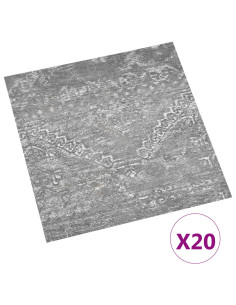 Plance per Pavimentazione Autoadesiva 30,5 x 30,5 cm 20 pcs PVC 2