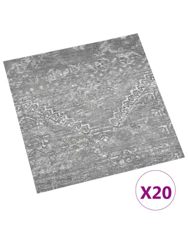 Plance per Pavimentazione Autoadesiva 30,5 x 30,5 cm 20 pcs PVC