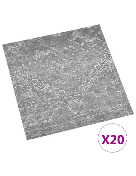 Plance per Pavimentazione Autoadesiva 30,5 x 30,5 cm 20 pcs PVC