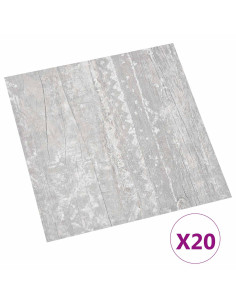 Plance per Pavimentazione Autoadesiva 30,5 x 30,5 cm 20 pcs PVC 2