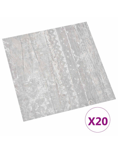 Plance per Pavimentazione Autoadesiva 30,5 x 30,5 cm 20 pcs PVC