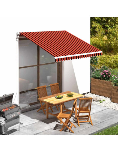 Telo di ricambio per tenda da sole Arancione e Marrone