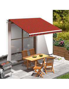 Telo di ricambio per tenda da sole Arancione e Marrone