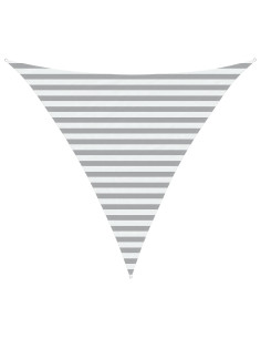 Telo Ombra da Esterno Grigio chiaro e bianco 3 x 3 x 3 m 2