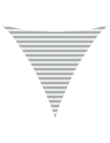 Telo Ombra da Esterno Grigio chiaro e bianco 3 x 3 x 3 m