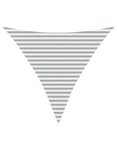 Telo Ombra da Esterno Grigio chiaro e bianco 3,6 x 3,6 x 3,6 m 2