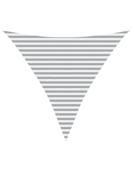 Telo Ombra da Esterno Grigio chiaro e bianco 3,6 x 3,6 x 3,6 m