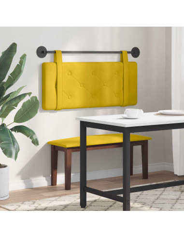 Testata appesa Giallo 110 x 55 x 5 cm Velluto
