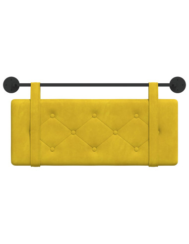 Testata appesa Giallo 110 x 55 x 5 cm Velluto