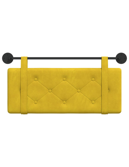 Testata appesa Giallo 110 x 55 x 5 cm Velluto