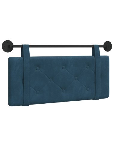 Testata appesa Montaggio a parete Blu 110 x 55 x 5 cm Velluto