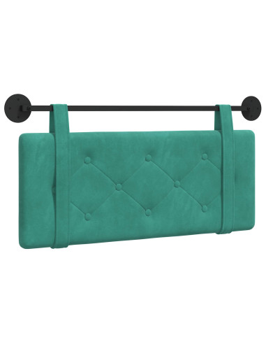 Testata appesa Turchese 110 x 55 x 5 cm Velluto