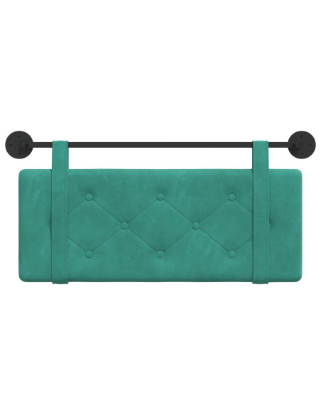Testata appesa Turchese 110 x 55 x 5 cm Velluto