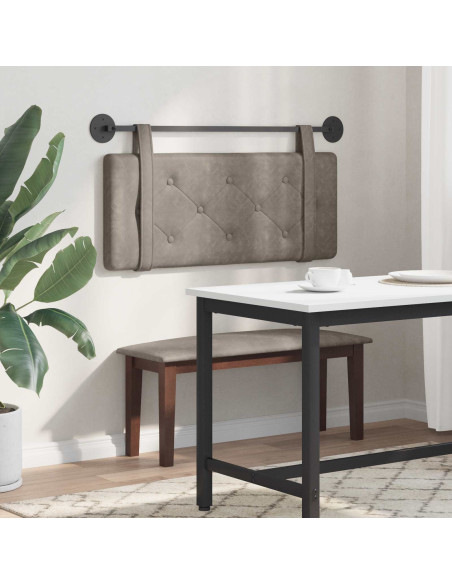 Testata appesa Montaggio a parete Grigio 100 cm PU Antico