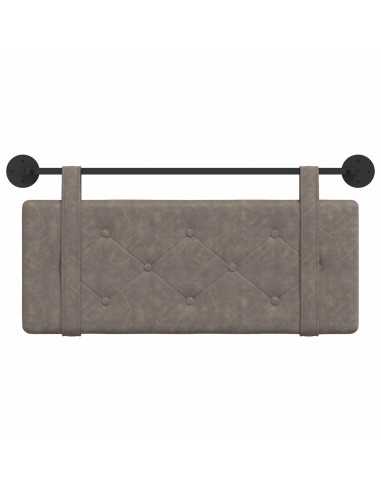 Testata appesa Montaggio a parete Grigio 100 cm PU Antico